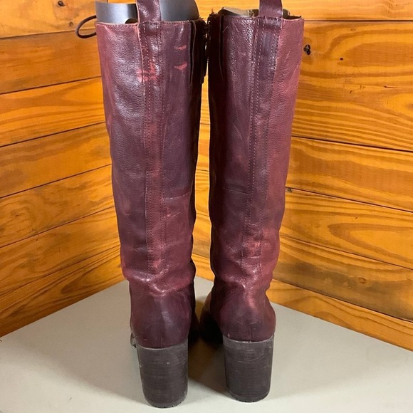 Nine West Vintage America Valory Riding Boot Womens 11M Purple Leather Knee High - Picture 11 of 16